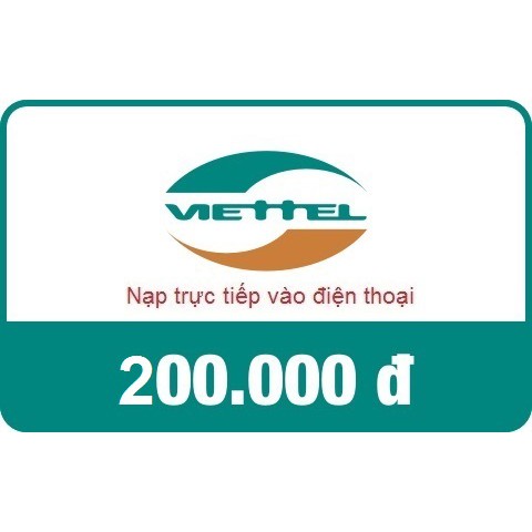 Thẻ nạp điện thoại Viettel 200.000 đ