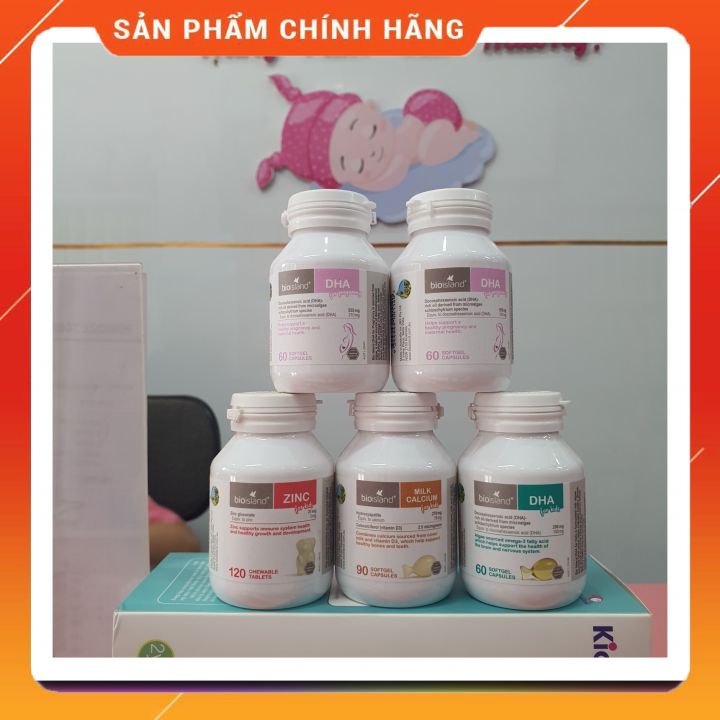 Bioisland DHA for Pregnancy – DHA cho bà bầu (Mẫu mới – 60 viên)