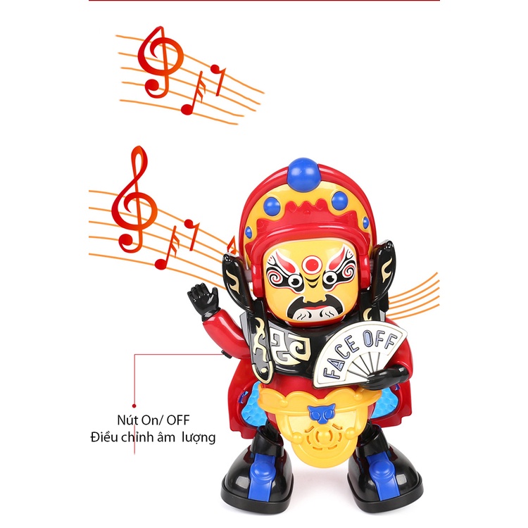 [Hàng Sẵn + TP.HCM] Robot Nhảy Múa thay Mặt, Thay Đổi Khuôn Mặt Có Nhạc Và Chiếu Sáng siêu đẹp siêu vui nhộn cho bé.'