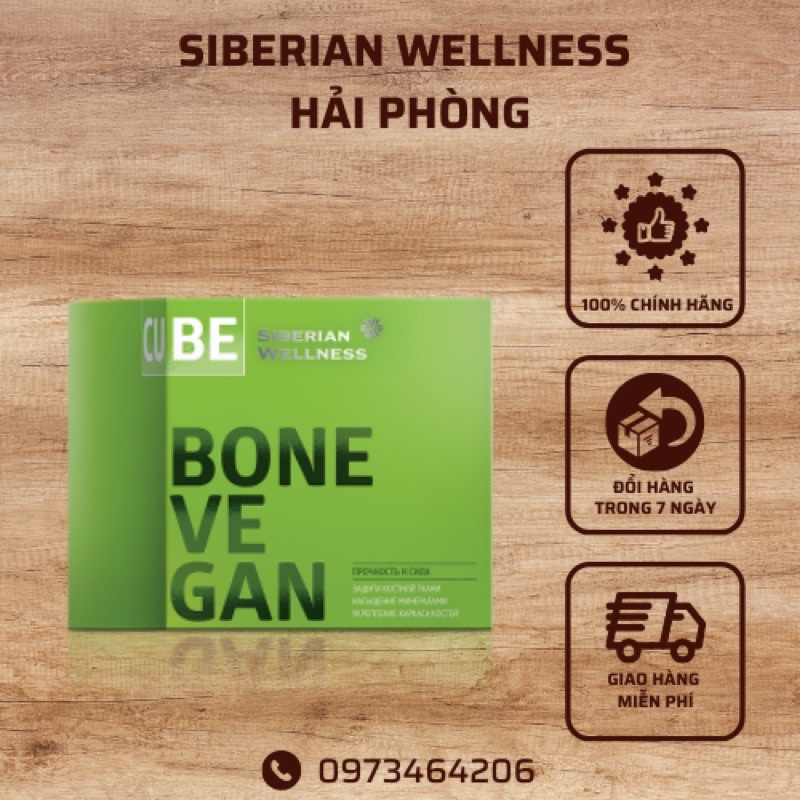 Viên uống hỗ trợ xương chắc khoẻ 3D Bone Vegan Cube Siberian Wellness