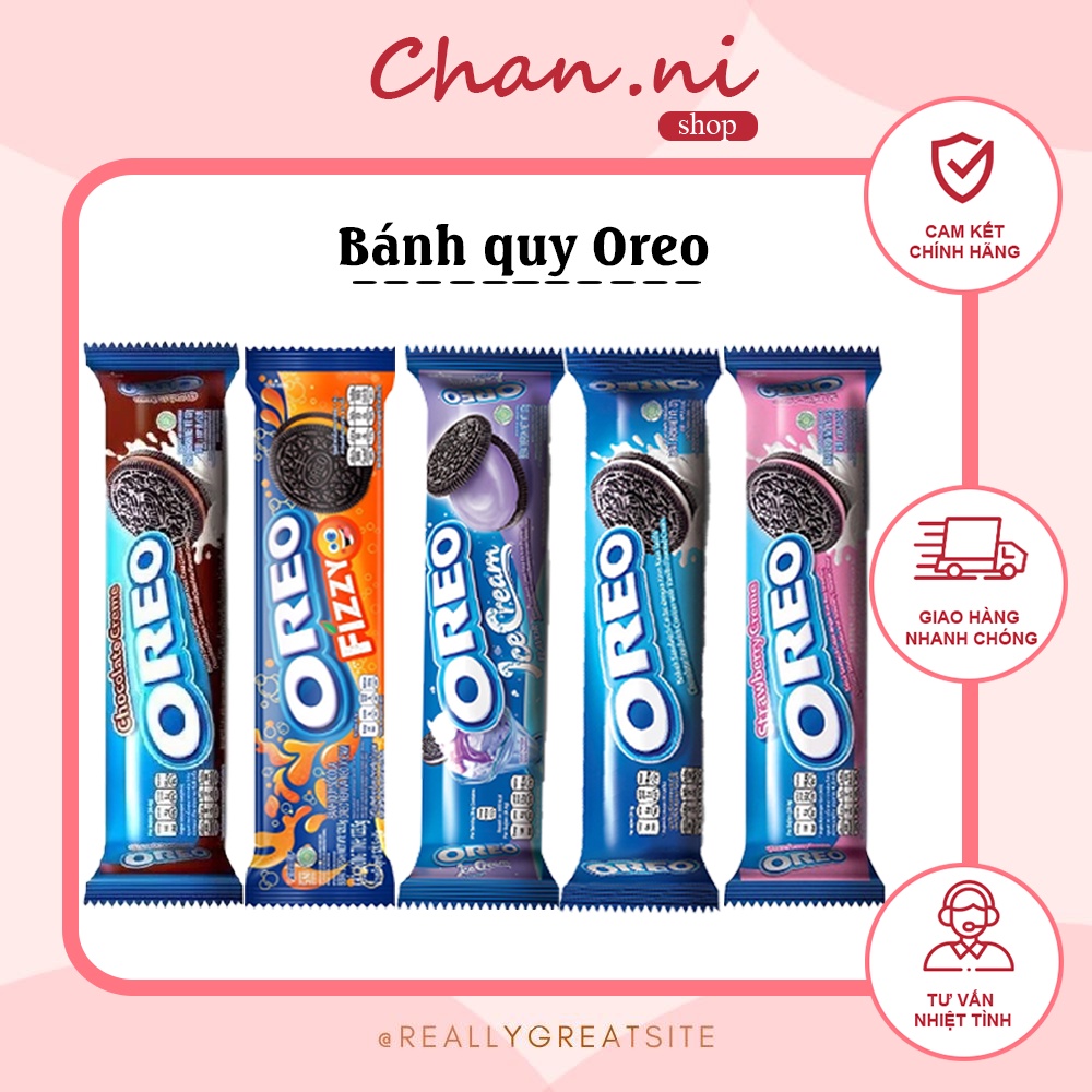 Bánh quy Oreo nhân kem gói 133g