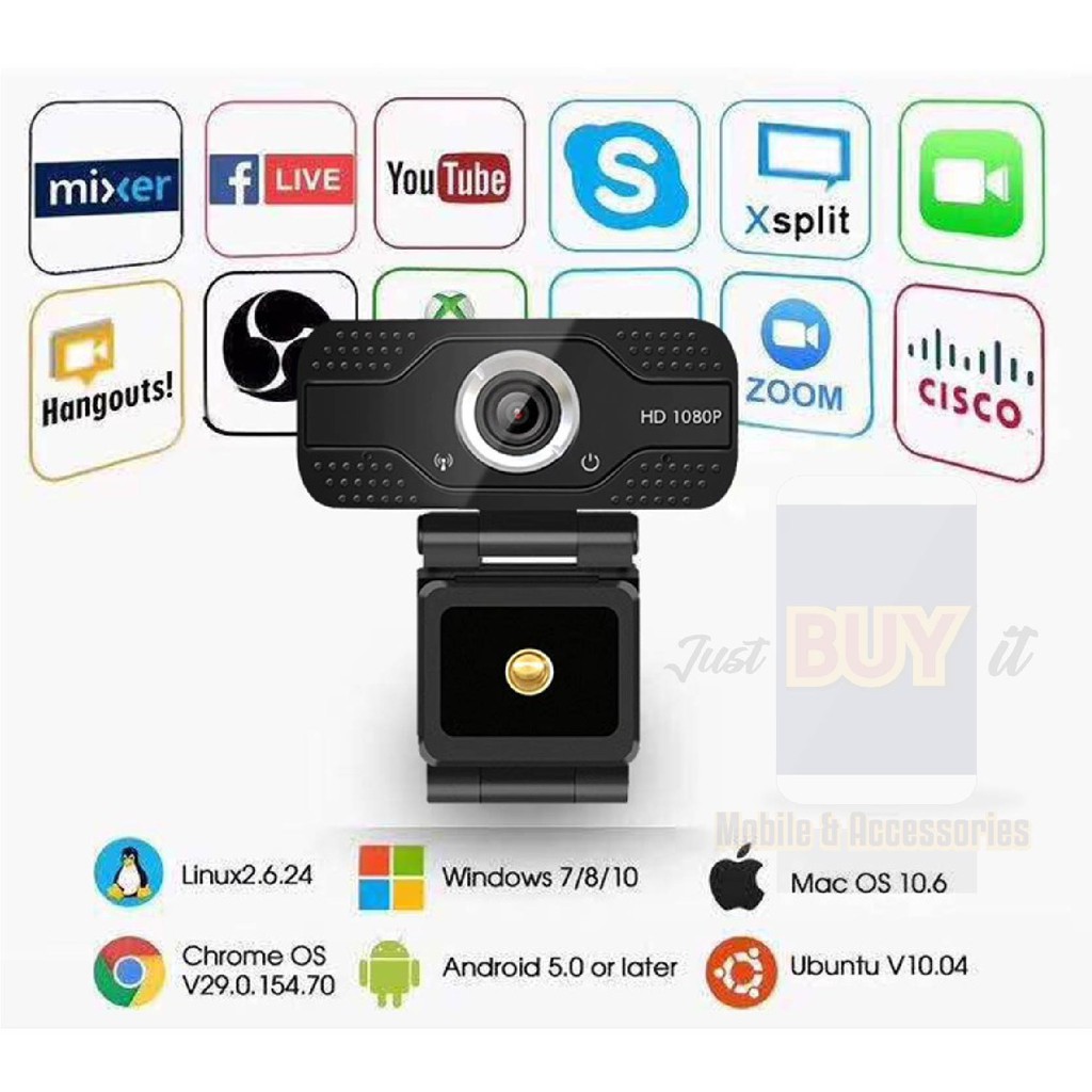 Webcam Hd Usb 2021 1080p Góc Rộng Kèm Micro Hd Phích Cắm Và Sử Dụng Cho Laptop Pc-502