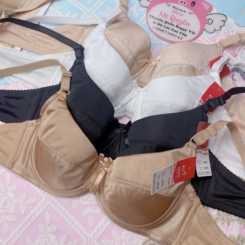 Áo ngực nữ có gọng, áo lót lụa không mút- ôm và nâng ngực, hàng bán Shop