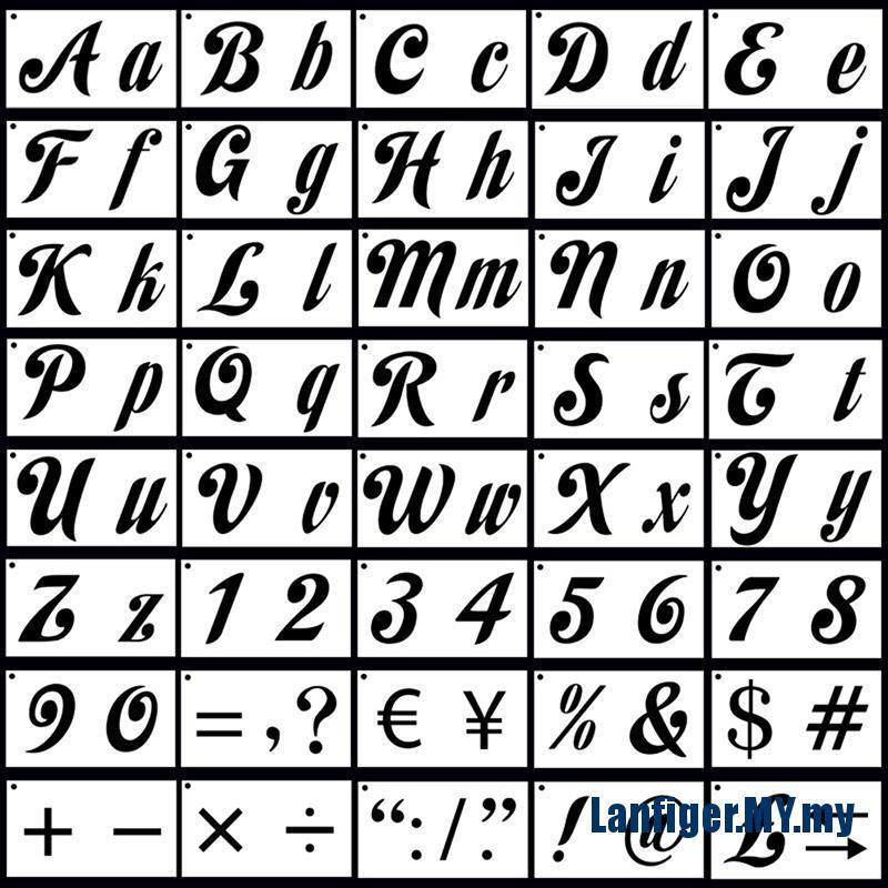 Dụng Cụ Khử Trùng Thiết Kế Độc Đáo Tiện Dụng❤❤Bộ 40 Khuôn Viết Thư Pháp Có Thể Tái Sử Dụng