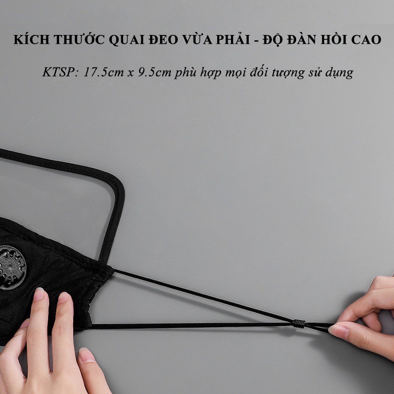 Khẩu trang CHỐNG BỤI MỊN PM2.5 - Màng lọc 5 lớp - Có van thở - Kính bảo vệ mắt có thể tháo rời - Sử dụng nhiều lần | WebRaoVat - webraovat.net.vn