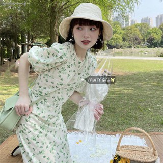 Đầm hoa tay lửng thời trang dành cho nữ