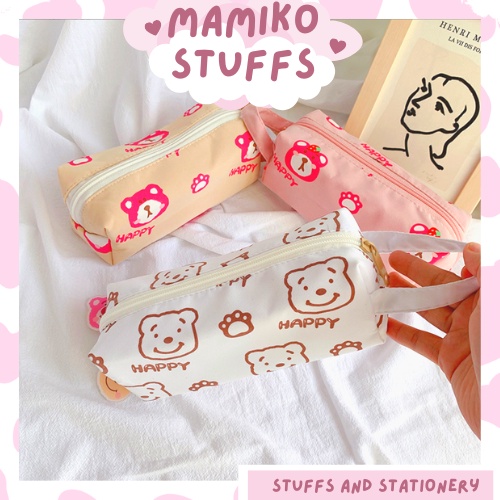 HỘP BÚT GẤU DÂU SIÊU TO XINH XẮN