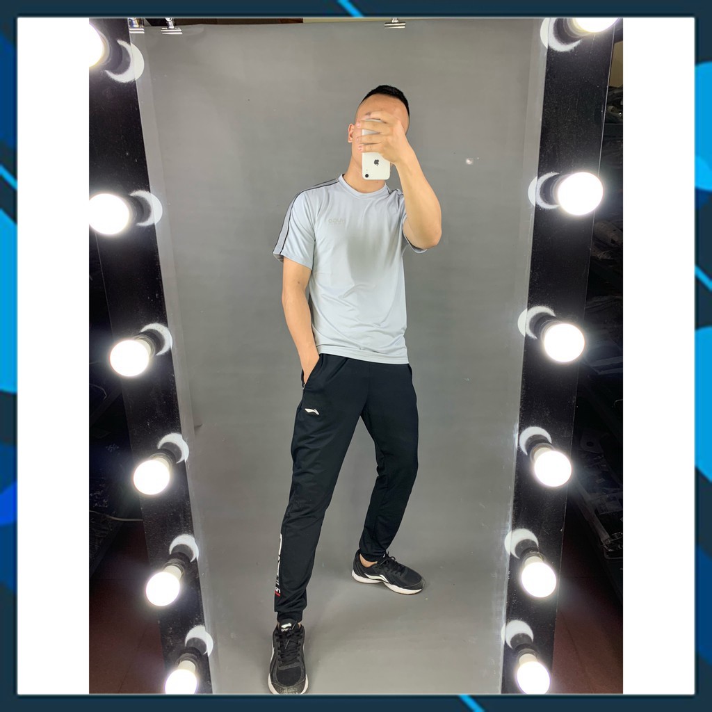 Áo thể thao nam Viền Sọc 2021 Hugo Sport, Áo tập gym nam co dãn 4 chiều thoáng mát, Ảnh thật. | BigBuy360 - bigbuy360.vn