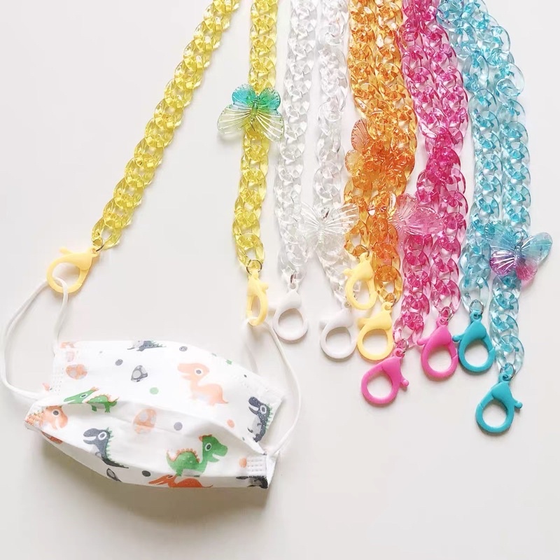 [ FREE SHIP] Set 5 mắc xích nhựa trong hình ovan