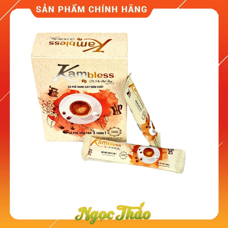 Hộp cafe hòa tan (Vegan) Kambless Ngọc Thảo | 10 túi | BigBuy360 - bigbuy360.vn