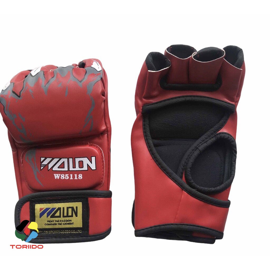 Găng tay đấm bốc MMA Walon hở ngón - dành cho các môn boxing, kickboxing, mma, muay, võ đối kháng