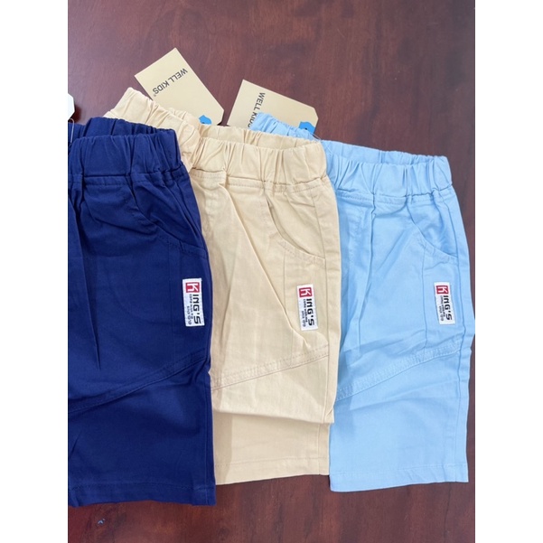 Quần short quần đùi kaki bé trai Hàn Quốc 11-27kg