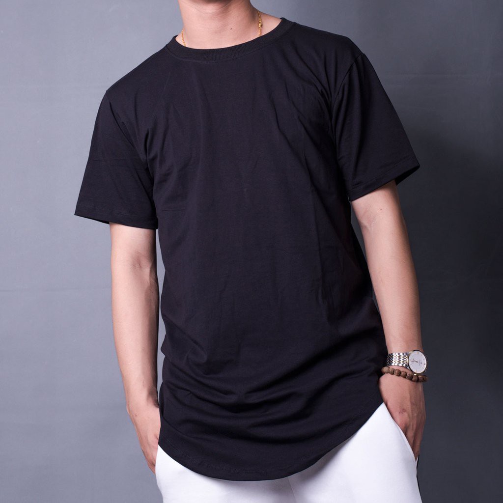 Áo layer tà bầu unisex - longtee basic đen / trắng - áo thun over thời trang nam nữ teen tee