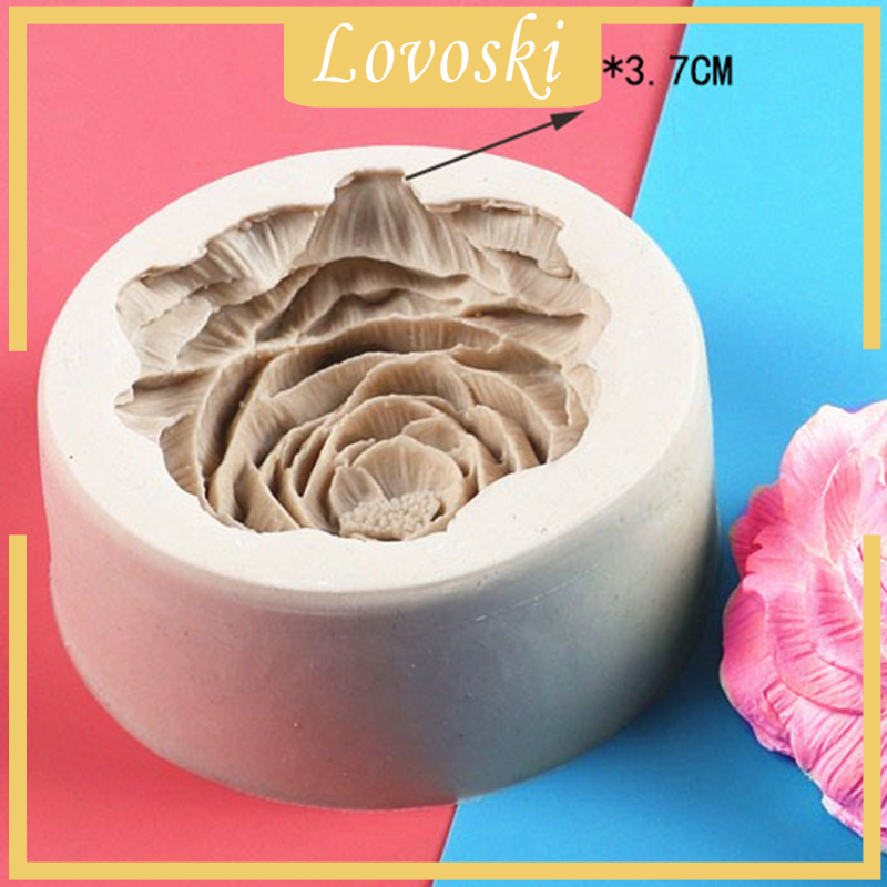 Khuôn Làm Nến / Sô Cô La / Kẹo Hình Hoa Hồng Bằng Đất Sét DIY