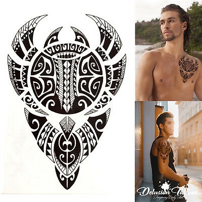 Hình xăm maori hoa văn kỳ bí hấp dẫn mx1253- tatoo đẹp dành cho nam nữ, kích thước 15x21cm (size bắp tay)