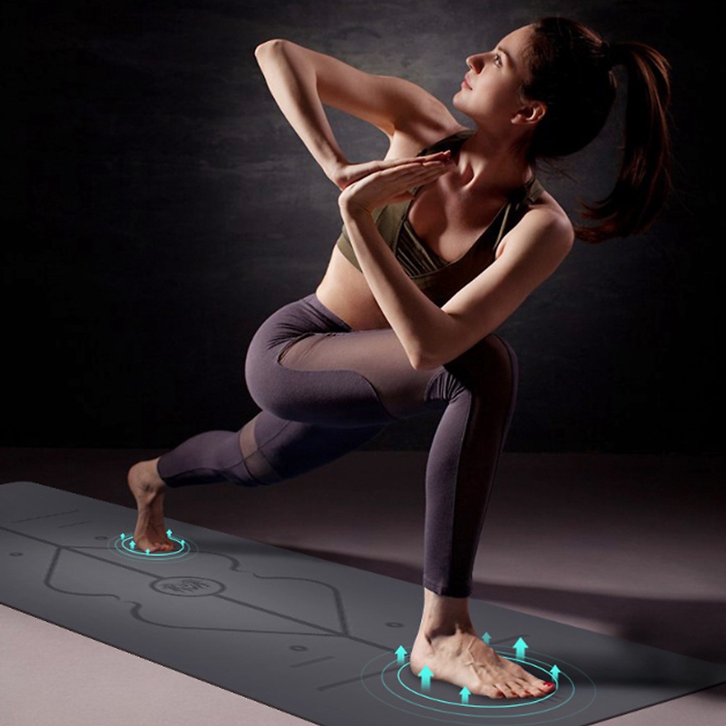 thảm tập yoga DoDoDios cho Yogini chất liệu PU cao cấp chống trơn trượt tặng kèm túi đựng và dây chuyên dụng