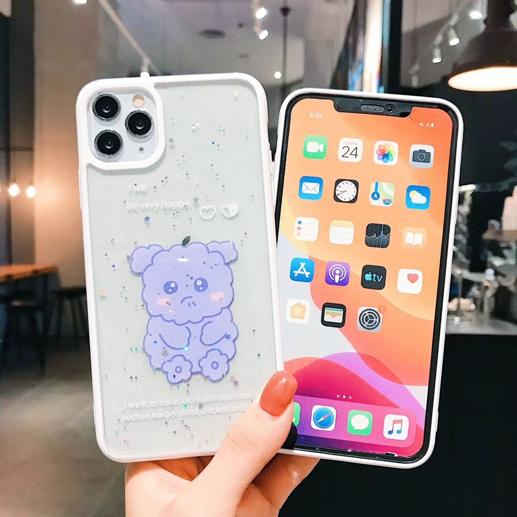 Ốp lưng iphone Rabbit Blink viền màu 5/5s/6/6plus/6s/6splus/7/7plus/8/8plus/x/xr/xs/11/12/pro/max/plus/promax | BigBuy360 - bigbuy360.vn