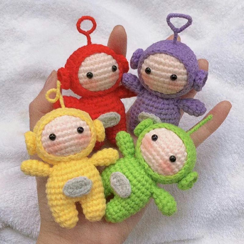Móc Khóa Len Teletubbies doll mini