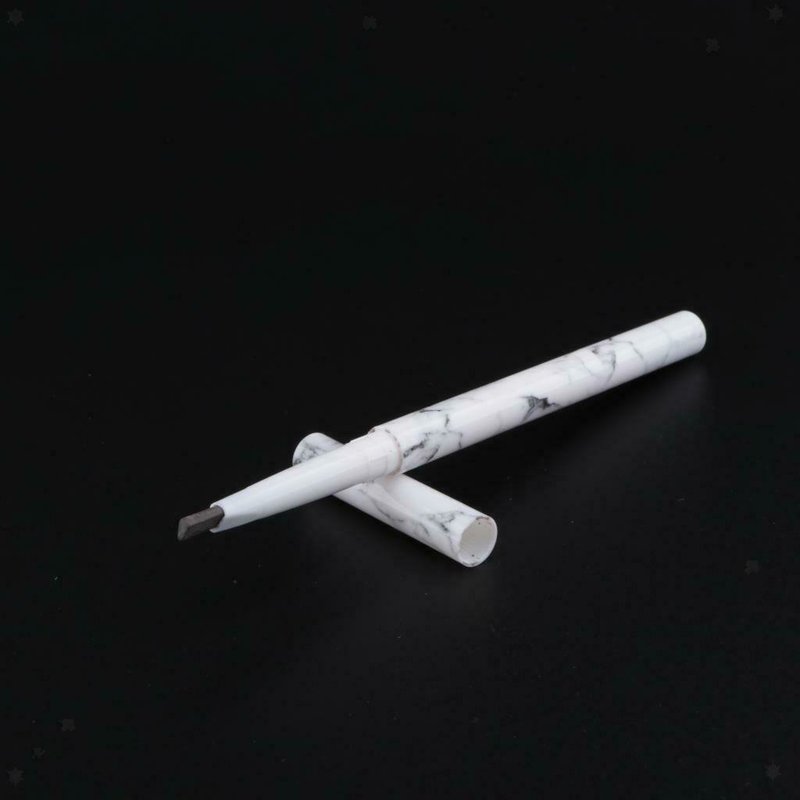 (hàng Mới Về) Bút Kẻ Lông Mày Hai Đầu Chống Thấm Nước Thiết Kế Vỏ Họa Tiết Cẩm Thạch | BigBuy360 - bigbuy360.vn