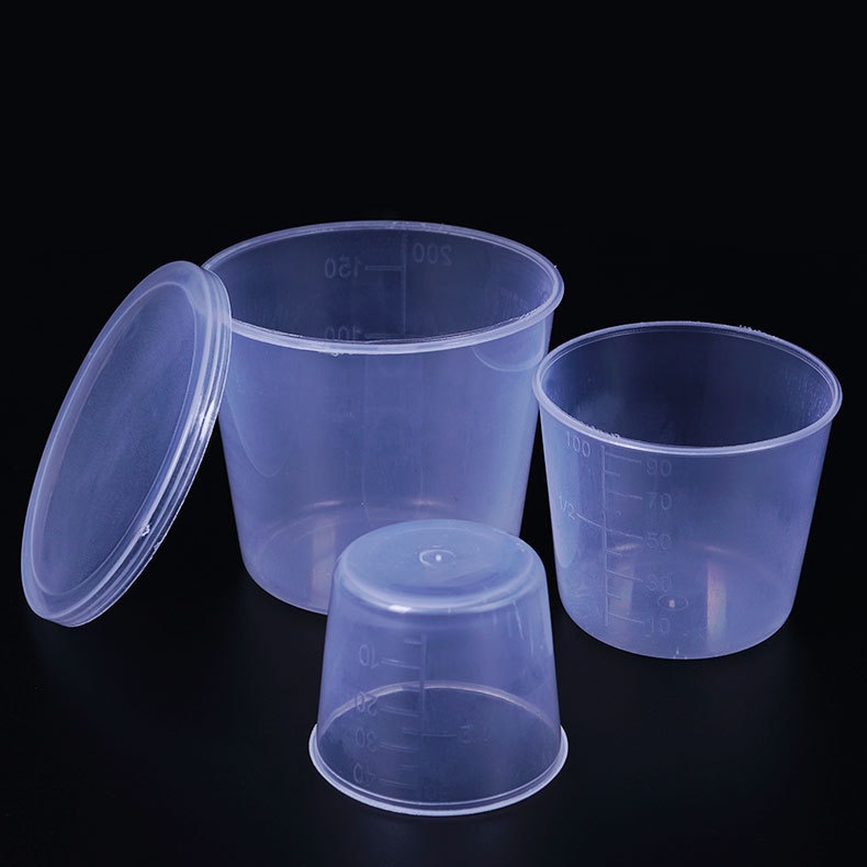Bộ 3 cốc đong, ly đong chia vạch ML, nhựa dẻo