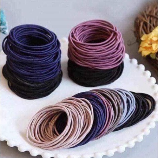 Set 5 Chun (Nịt) Buộc Tóc Nhiều Màu Siêu Dai