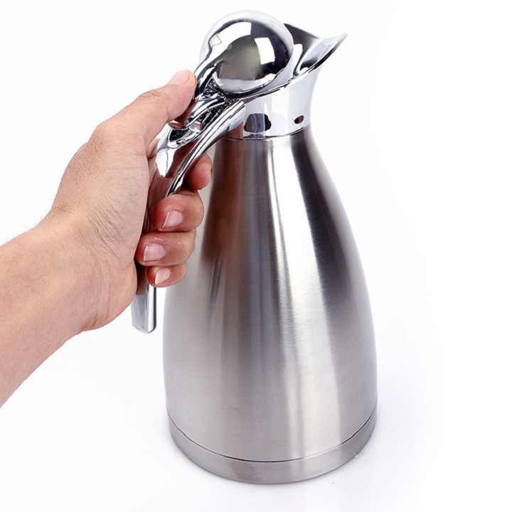 Bình giữ nhiệt chân không loại to 2 lít - bình đựng nước inox mỏ vịt 2 lít