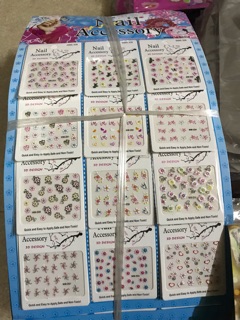 Sticker dán móng ( vỉ 12 bộ)
