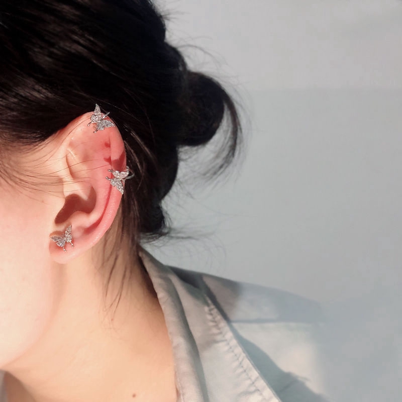 Bông Tai Hình Bướm Đơn Giản Phong Cách Retro