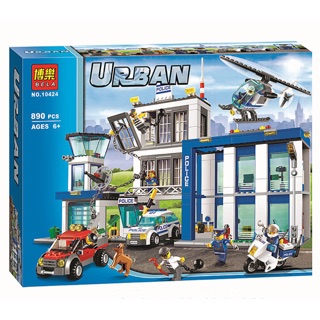 Bộ lắp ráp cities urban 10424 - trụ sở cảnh sát thành phố