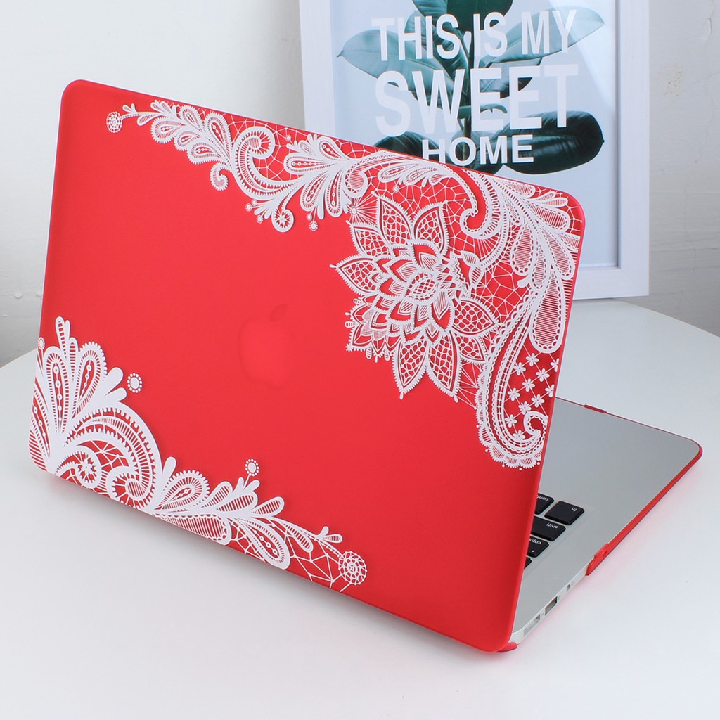 Ốp Nhựa Cứng Batianda Cho MacBook Air 13 Inch Thiết Kế Ren Đáng Yêu