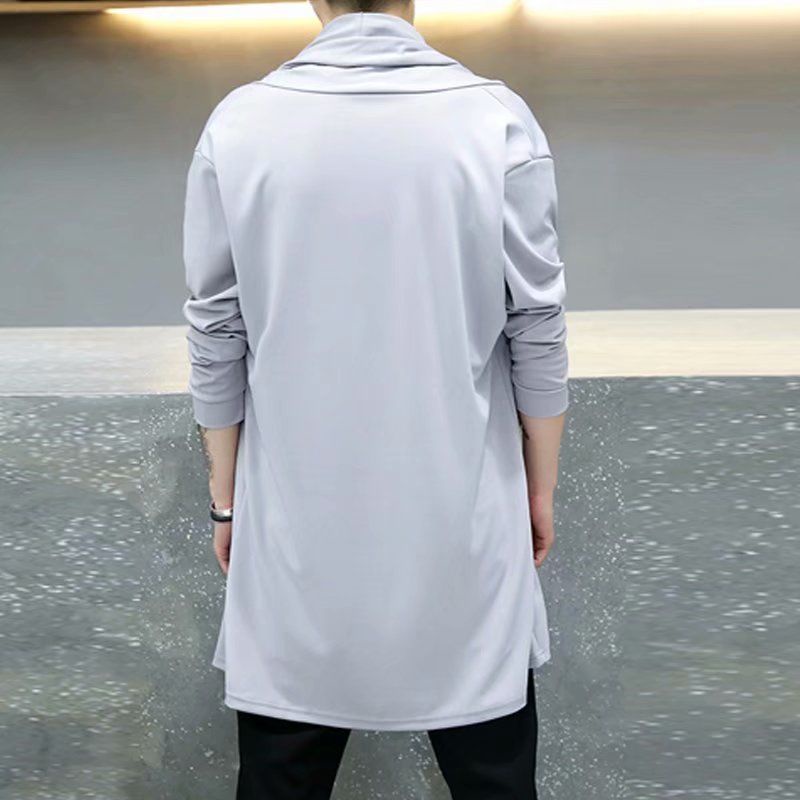 Áo Khoác Dáng Dài Qua Gối Phong Cách Hàn Quốc Thời Trang Xuân Hè Cho Nam