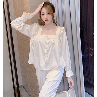 Set pijama tiểu thư lụa hàng quảng châu cao cấp
