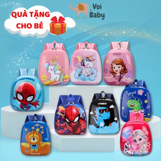 Balo trứng đi học cho bé gái trai mầm non Cặp trẻ em mẫu giáo khủng long