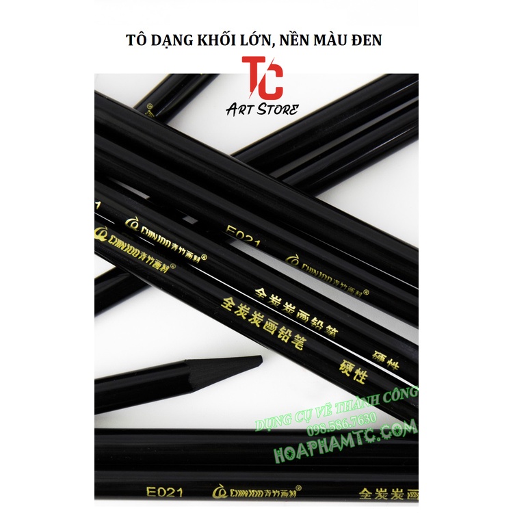Bộ 12 Cây chì Than Cao cấp (Độ cứng: Trung Tính) CHINJOO E020