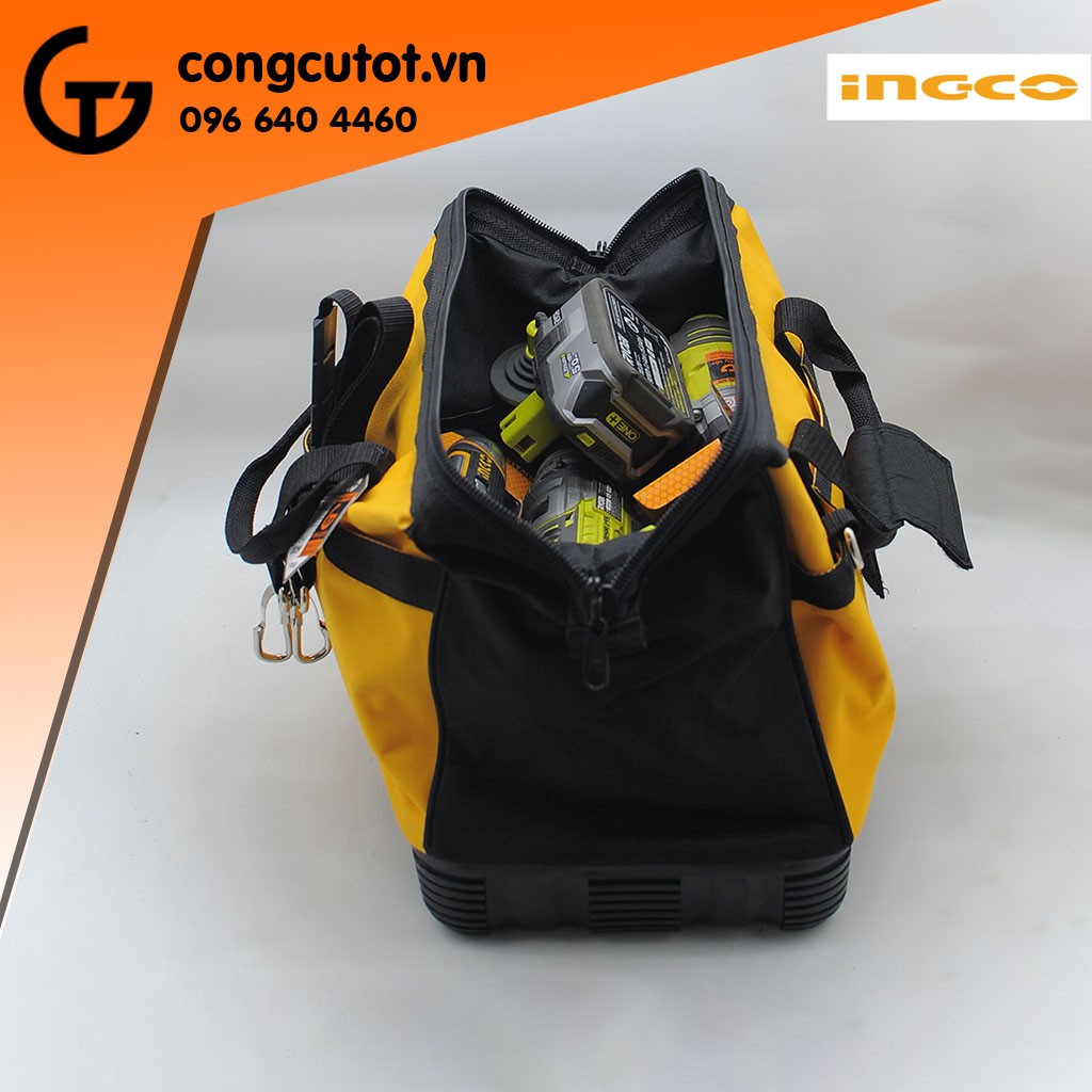 Túi đồ nghề đế nhựa dẻo 16 inch Ingco