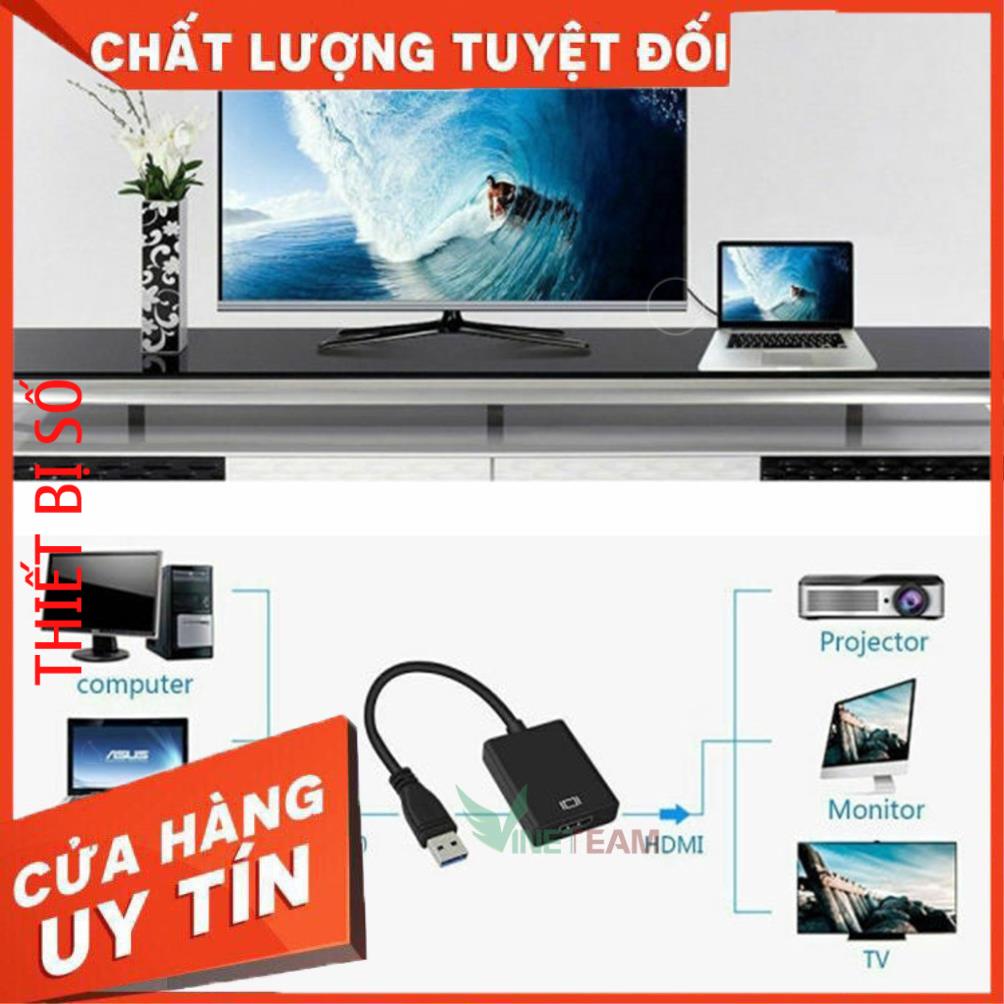 Cáp chuyển đổi tín hiệu âm thanh hình ảnh từ đầu USB 3.0 sang HDMI 1080P cho PC/Laptop/HDTV/TV -dc4224