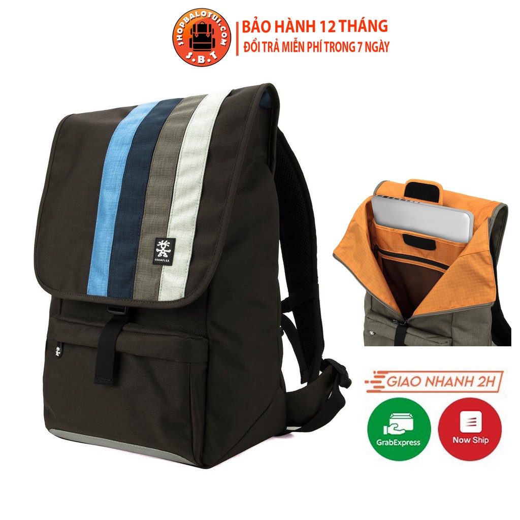 Balo laptop Crumpler Dinky Di Backpack Brown, Balo thể thao chống nước tốt phù hợp với nam và nữ - Shopbalotui