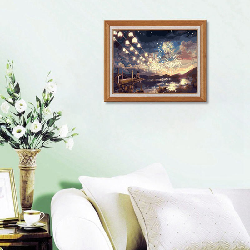 Bộ Tranh Vải Canvas Tự Vẽ Hình Sáng Tạo Cho Người Mới Bắt Đầu