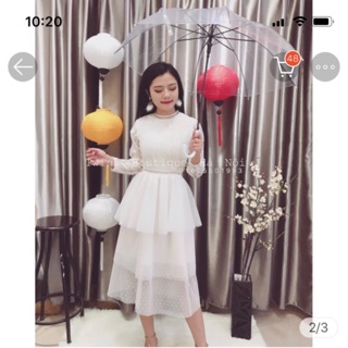 Váy ren công chúa 3 tầng