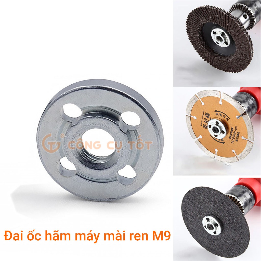 Đai ốc hãm máy mài ren M9