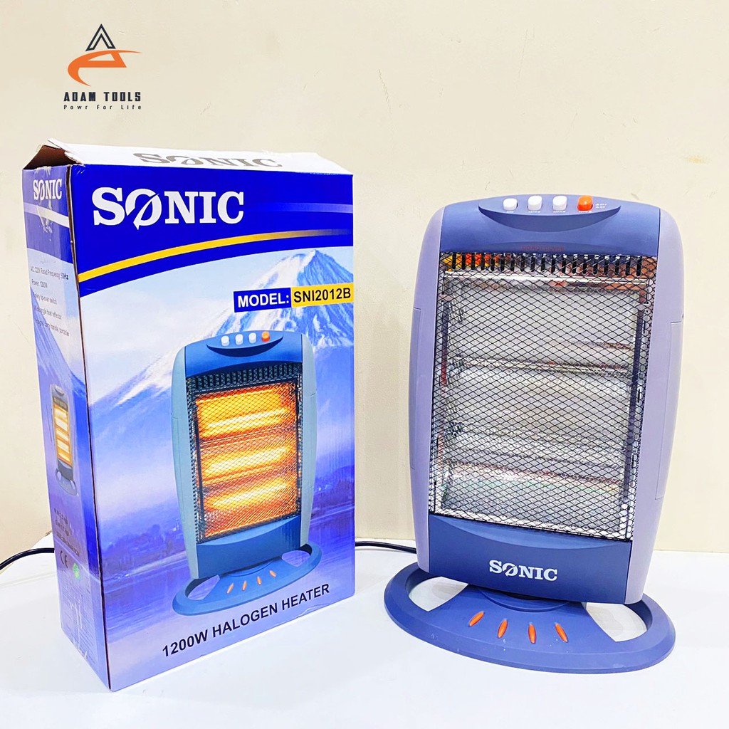 Đèn sưởi 3 Bóng Halogen Sonic SNI2012B sưởi ấm nhanh, an toàn, tiết kiệm điện- Hàng chính hãng, bảo hành 6 tháng