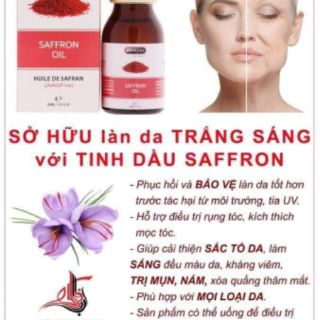 Com bo 2 lọ Saffron oil [Hàng chuẩn nhập khẩu]