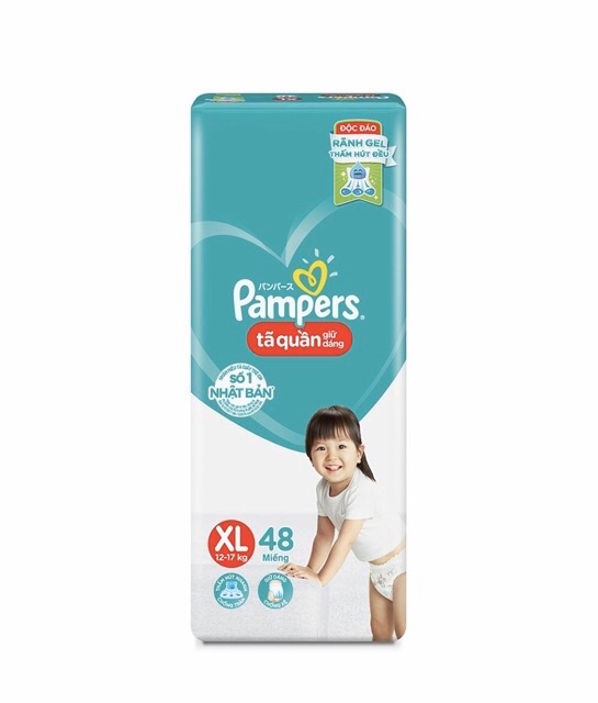 Bỉm quần pamper L68/XL62 tã quần giữ dáng