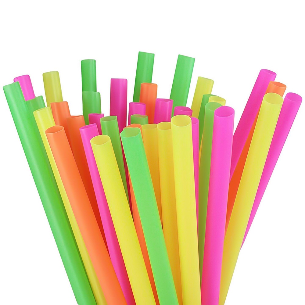 Set 100 Ống Hút Nhựa Nhiều Màu Tiện Dụng Cho Bữa Tiệc