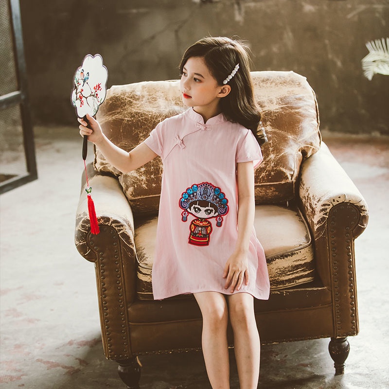 Đầm Công Chúa Trung Hoa Cỡ Vừa Phong Cách Phương Tây Thời Trang Mùa Hè Cho Bé Gái