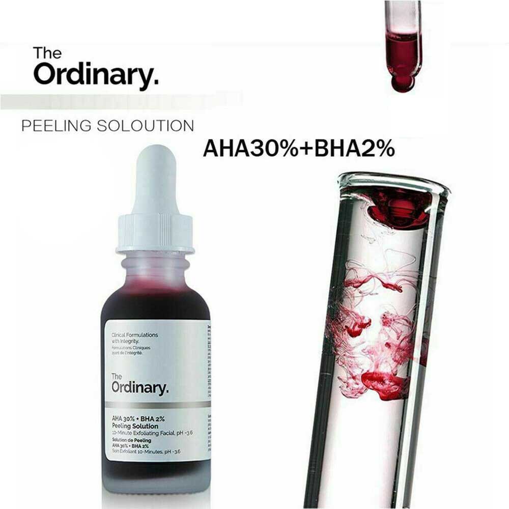 The Ordinary 30% AHA Salicylic Acid Essence Exfoliating Peel Closed Mouth Brush Body Acne Marks
