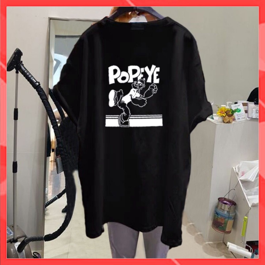Áo thun phông nam nữ form rộng Familylove - Mẫu áo Unisex nam nữ POPEYE Chất Cotton 100% cao cấp