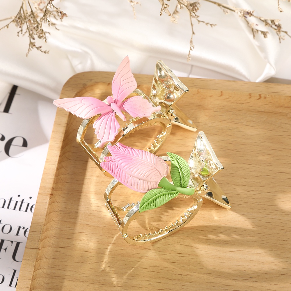 Kẹp tóc HAIMEIKANG đính hạt ngọc trai hình quả cherry thời trang