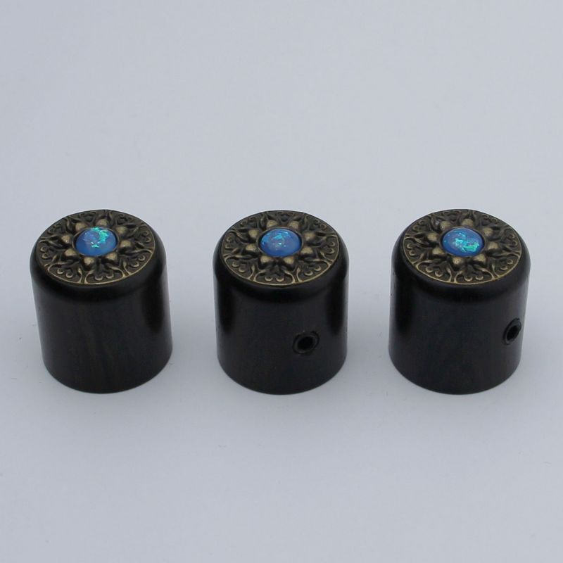 1 Nút Vặn Chiết Áp Cho Đàn Guitar Bass WK002 Đường Kính Trong 6MM Bằng Gỗ Đàn Hương Màu Đỏ Cổ Điển