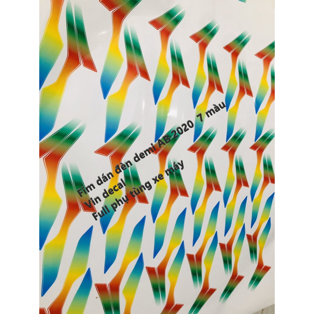 Cặp Tem demi AB 2020 Air Blade 2020 7 màu - dochoixemay